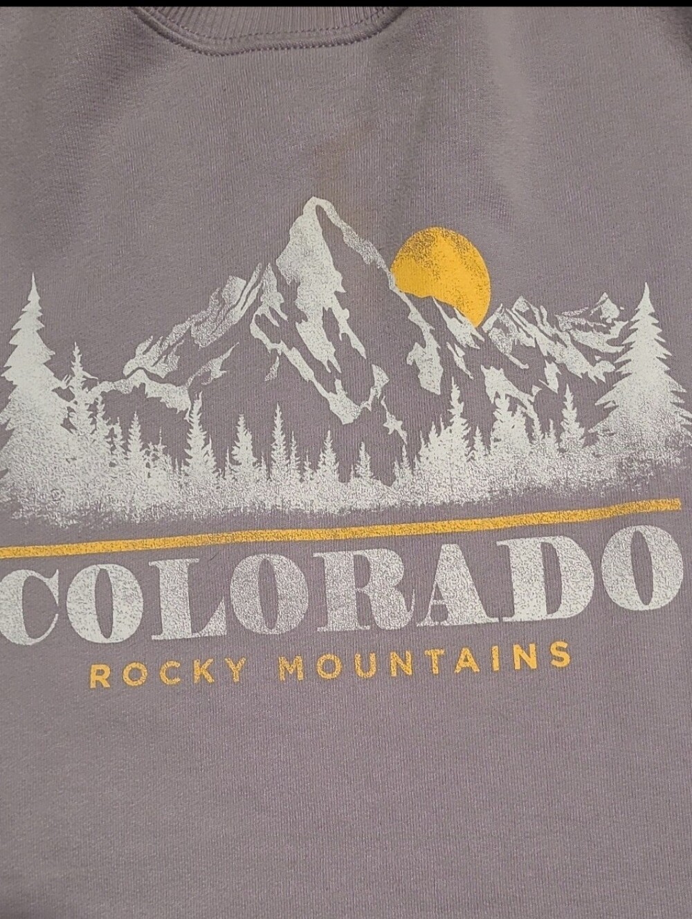Hollister Colorado Rocky Mountains Lavender Sweatshirt